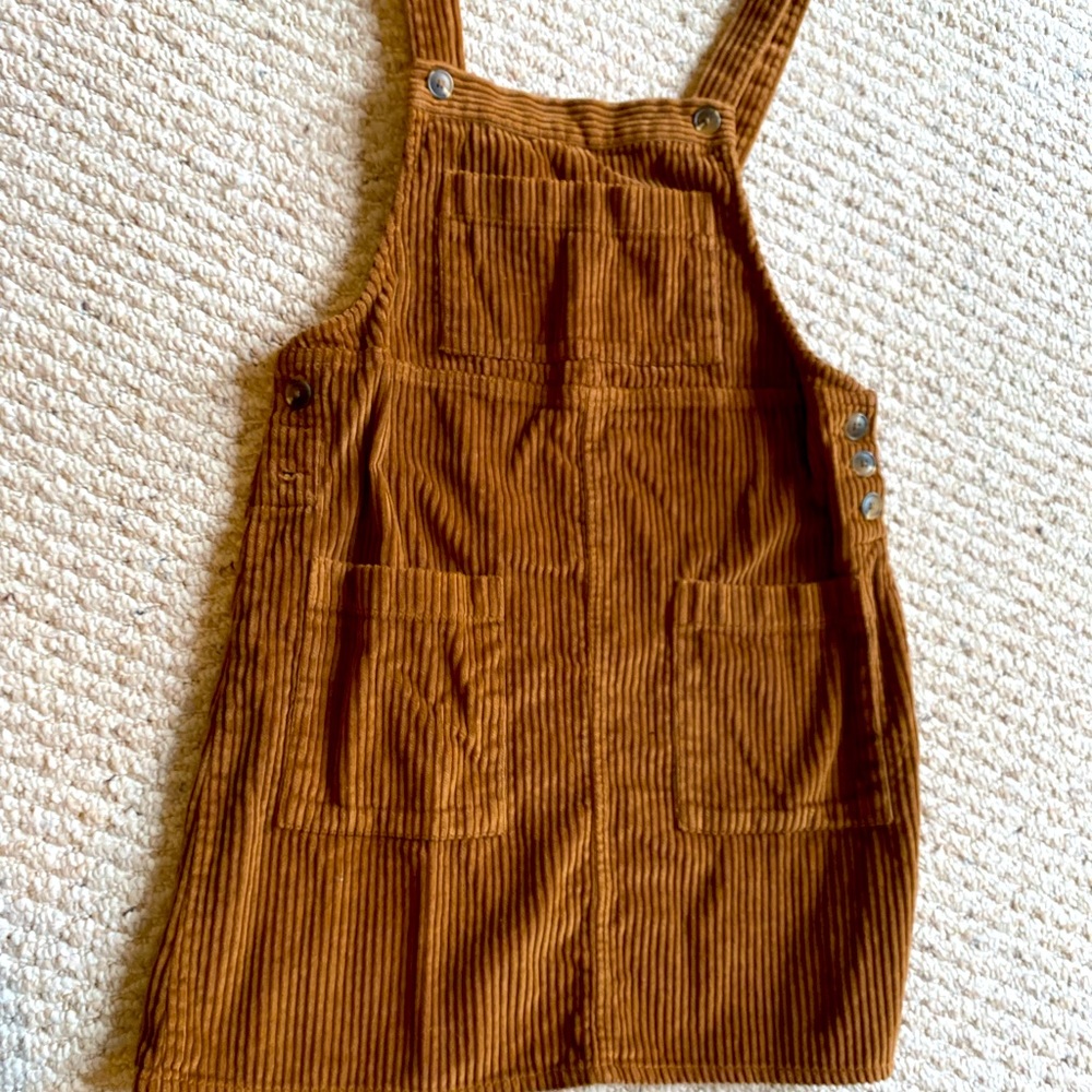wild fable Corduroy Pinafore Dress in Rust Brown